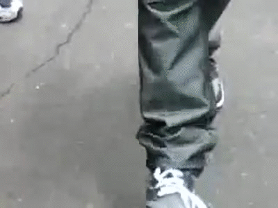 tie your shoe with no hands on Make a GIF