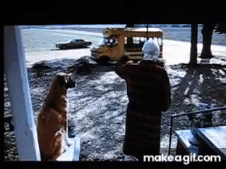Road Trip Grampa scene (taliking dog/Blueberry Pancakes) on Make a GIF