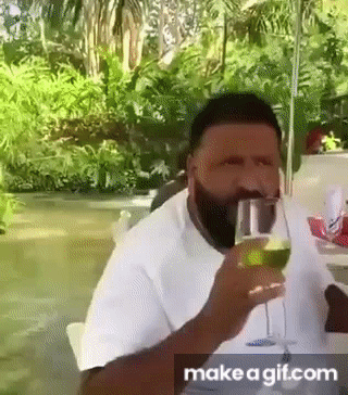 Stan Twitter || DJ Khaled standing up and getting shook in the rainforest  on Make a GIF