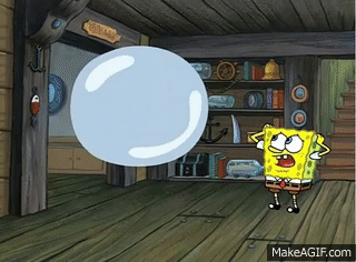 Two Giant Paint Bubbles Spongebob On Make A Gif