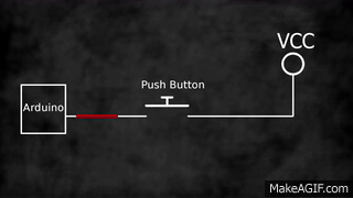 Arduino Tutorials: Control a LED with a Button on Make a GIF