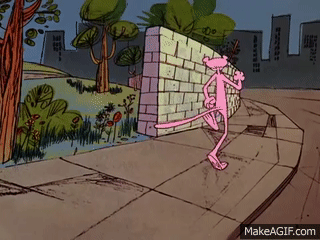 pink panther sneaking