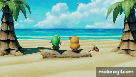 Link The Legend Of Zelda Looking Far Ocean GIF