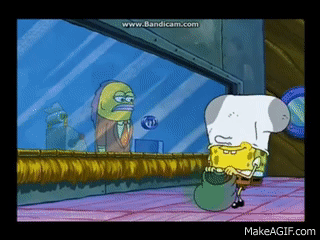 Spongebob robs a bank [ORIGINAL] on Make a GIF