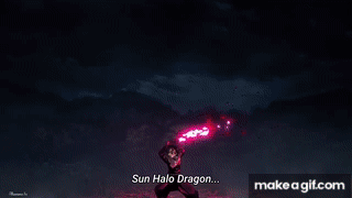 Kimetsu no Yaiba | Hinokami Kagura: Sun Halo Dragon Head Dance on Make ...