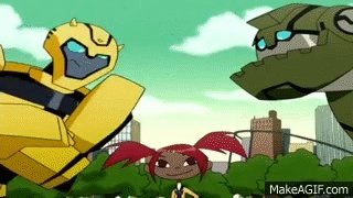Bumblebee and Bulkhead meet the Mime on Make a GIF