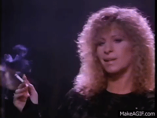 Barbra Streisand Left in the Dark on Make a GIF