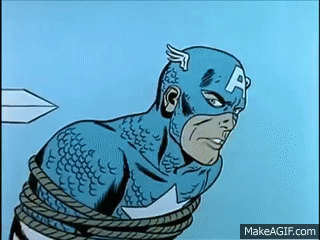 The 1966 Captain America Cartoon was insane on Make a GIF