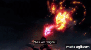 Hinokami kagura: Sun Halo Dragon Head Dance. on Make a GIF