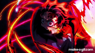 Tanjiro vs Hantengu 🔥 - Demon Slayer s3 ep5「AMV/EDIT」4K on Make a GIF