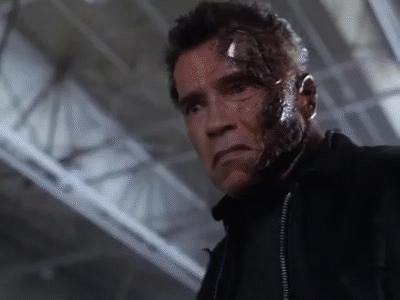 Terminator 3: T-850 Corrupted on Make a GIF