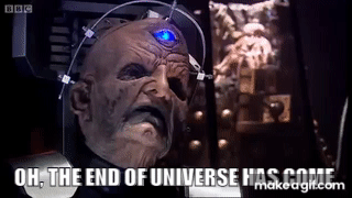 Davros - the end of universe on Make a GIF