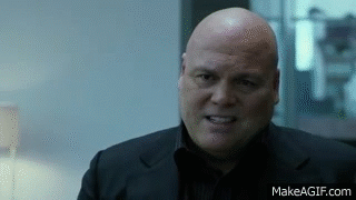 Kingpin (Wilson Fisk) table flip on Make a GIF