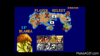 Street Fighter II - The World Warrior (SNES) - Blanka (Hardest) on Make a  GIF