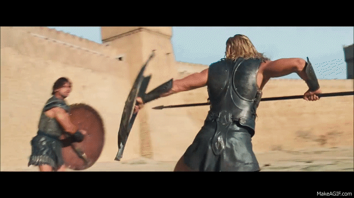 Troy (2004) Hector vs Achilles 1080p HD on Make a GIF.
