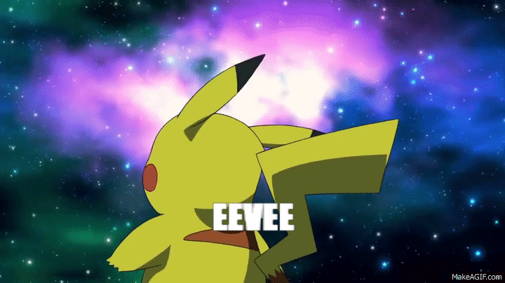pikachu and eevee gif