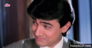 Aamir Khan Best Comedy Scenes Jukebox 2 - Andaz Apna Apna on Make a GIF