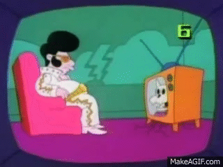 Elvis Shoots his TV on Make a GIF