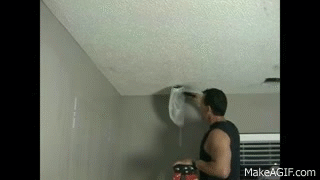 Remove Popcorn Ceilings On Make A Gif