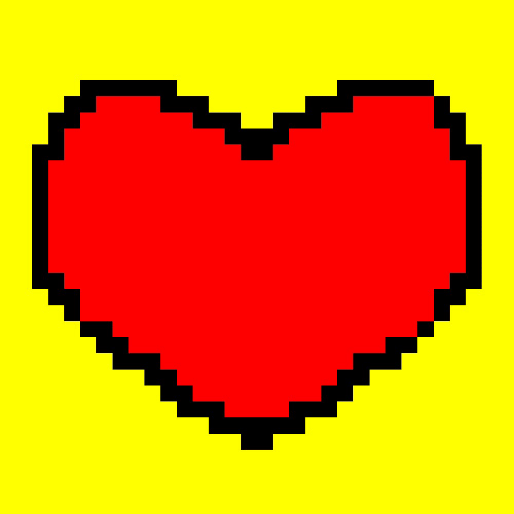 Rainbow Pixel Heart Gif