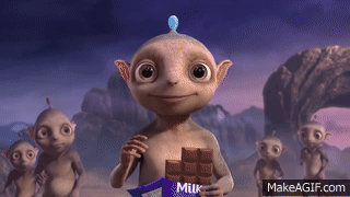 Cadbury Dairy Milk - Aliens - Canada (30 secs) on Make a GIF