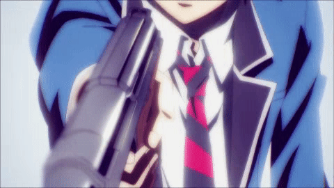girl gun anime gif  WiffleGif