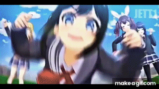anime girl dancing meme on Make a GIF