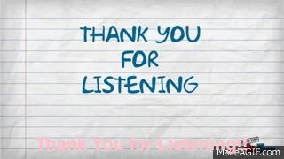 Thank You For Listening on Make a GIF Thank You For Listening on Make a GIF