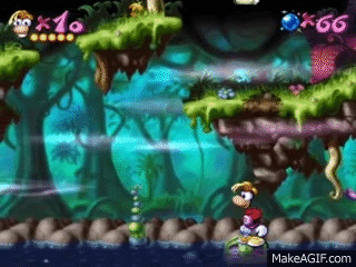 Image result for rayman ps1 gif