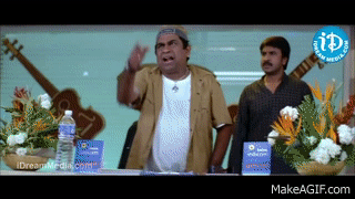 Brahmanandam Back To Back Funny Scenes - King Movie || Telugu on Make a GIF