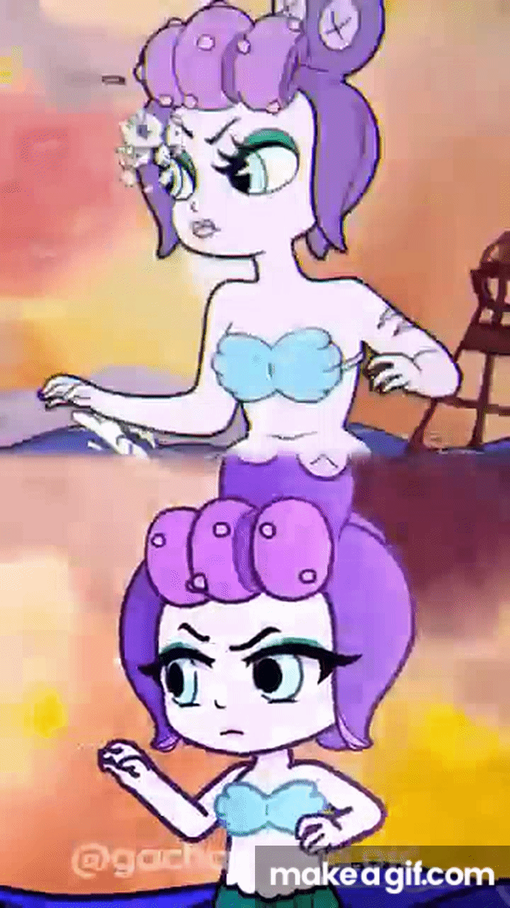 COMPARAÇÃO CALA MARIA | (Cuphead/Gacha) #Shorts on Make a GIF