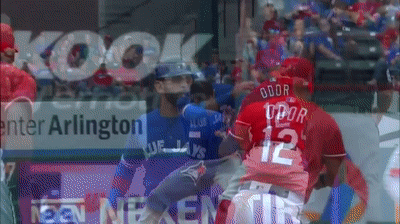 GIF: Jose Bautista throws temper tantrum in dugout after striking out