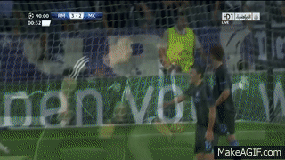 Real Madrid Vs Manchester City 3-2 - Jose Mourinho Sliding Celebration HD