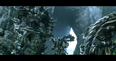 Transformers: Age of Extinction - Optimus Prime Speech/The Battle Begins/Dinobots  Charge on Make a GIF