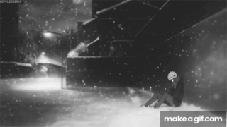 Anime Winter Scene  GIF  Imgur