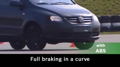 Safe braking with ABS by Bosch on Make a GIF