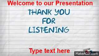 thank you for listening to my presentation animation