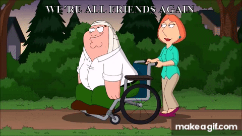 Famil Guy We're all friends again on Make a GIF