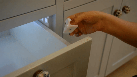 Baby Safety Magnetic Cabinet Locks by Brilliant Baybz on Make a GIF