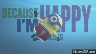 Pharrell Williams Happy Despicable Me 2 Lyric Video On Make A GIF