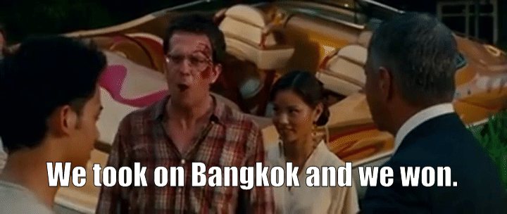 Hangover took on bangkok
