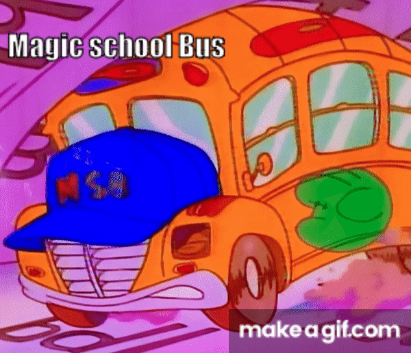 magic school bus animated gif