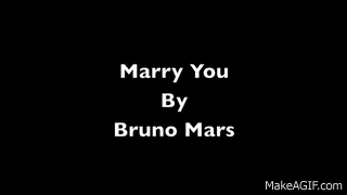 marry me bruno mars lyrics