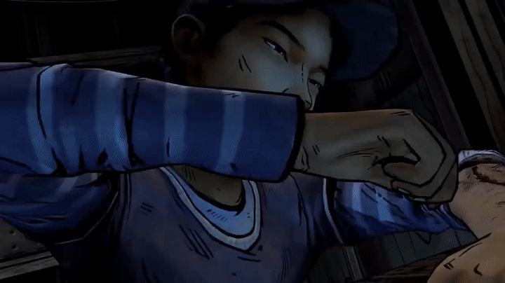 Rambo Style Clementine Stitches Herself Walking Dead Telltale Games On Make A Gif