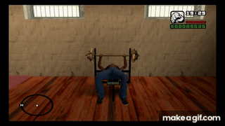 GTA San Andreas: Lifting Weights!!??!!