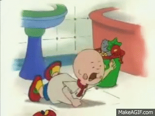 Image result for funny caillou gif