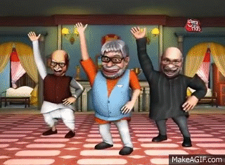 So Sorry: Modi sings victory song, Main toh PM ban gaya on Make a GIF