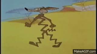 Wile E Coyote Ouch  on Make a GIF