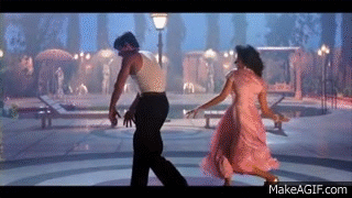 Pehla Pehla Pyar Hai - Hum Aapke Hain Koun - Salman Khan & Madhuri Dixit - Romantic Hindi Song on Make a GIF