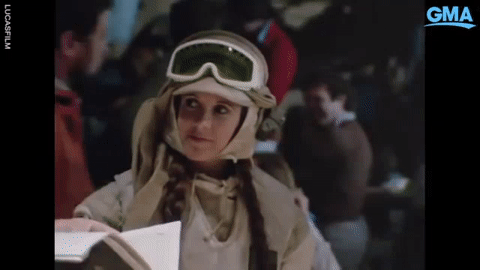 Star Wars Leia Wink on Make a GIF